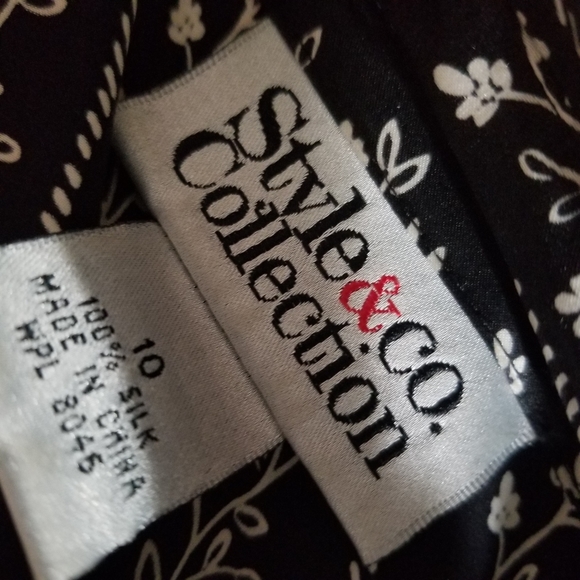 100% SILK Career Blouse Sz M/L - Picture 6 of 6